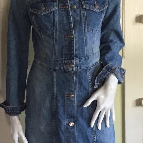 XOXO Jeans up cycled shirt dress - Picture 9 of 12